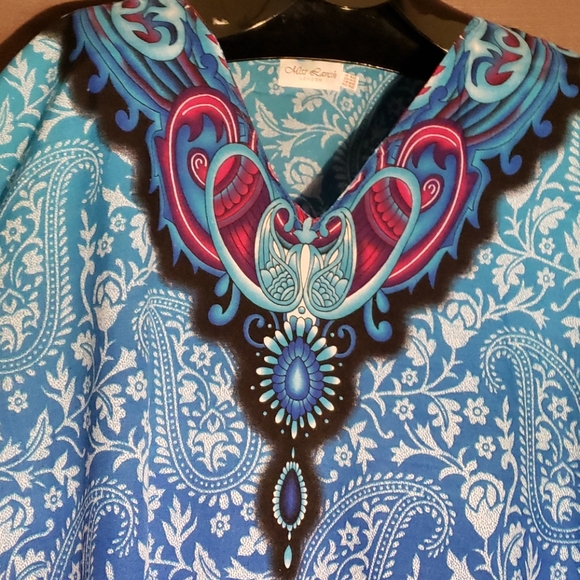 Miss Lavish London Dashiki Paisley Pattern Dress - Picture 3 of 5